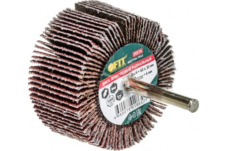 Диск лепестковый радиальный для дрели (60х30 мм; P80) FIT IT 39574