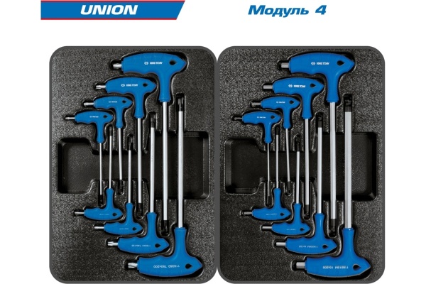 Набор инструментов KING TONY UNION в чёрной тележке, 173 предмета 9G35-000MR