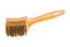 Щетка с медной щетиной HI-TECH INDUSTRIES супер-жесткая, 17 мм, песочная WWBB-1