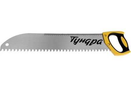 Ножовка по газобетону TUNDRA, 550 мм, шаг 16 мм, полимерное покрытие, закаленная сталь 7447119