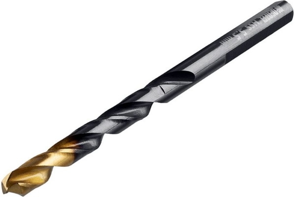 Сверло по металлу Golden Tip 5.5 мм, HSS-Tin, 10 шт, DIN 338 Denzel 717214