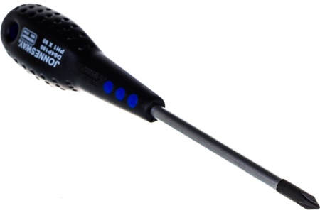 Крестовая стержневая отвертка Jonnesway FULL STAR PH1х80 мм D04P180