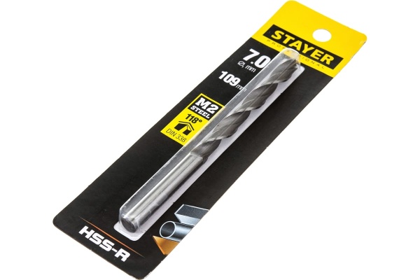 Сверло Professional по металлу HSS-R (7х69х109 мм; М2; DIN 338) Stayer 29602-7