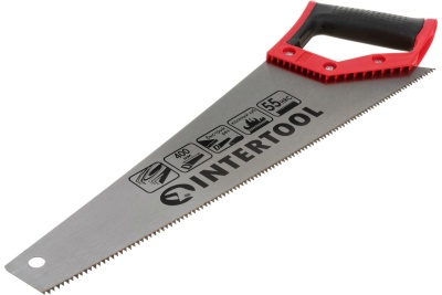 Ножовка по дереву INTERTOOL с каленым зубом 400 мм, 55 HRC HT-3101