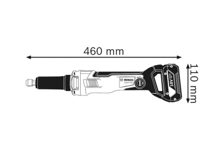 Аккумуляторная прямая шлифмашина Bosch GGS 18V-23 PLC 0601229200