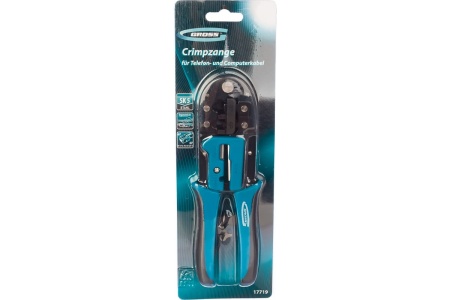 Кримпер для обжима телефонных и компьютерных клемм GROSS 17719