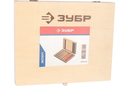 Набор стамесок-долот ЗУБР ЭКСПЕРТ, с деревянной ручкой, хромованадиевая сталь, 6; 10; 12; 16; 20; 25мм, 6шт 18096-H6