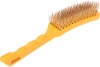 Щетка по металлу KRANZ с пластиковой ручкой, 6 рядов, 260 мм KR-91-1237