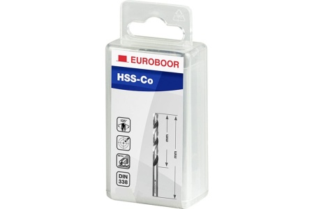 Сверла по металлу 5 шт, HSS-CO, 12х101х151 мм EUROBOOR TDCO.120 (3F)