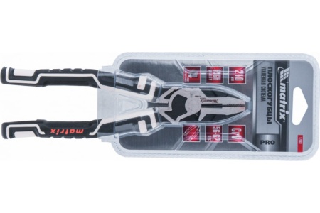 Комбинированные плоскогубцы MATRIX PRO 210 мм, усиленная система 17061