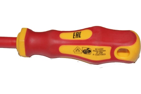 Диэлектрическая крестовая овтертка Промлайн  PH2x100мм, до 1000В, CrV, ПЛ02202032_z022