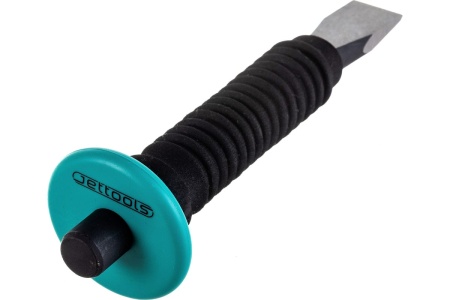 Зубило Jettools плоское, с пластиковым протектором, 200х22мм P-01-22