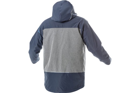 Непромокаемая куртка HOEGERT TECHNIK TANGER, темно-синий/серый, р.3XL/58 HT5K248-3XL