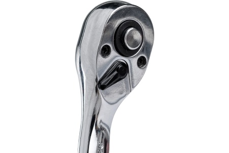 Трещотка с изогнутой резиновой ручкой ЭВРИКА 1/4 72-зубцовая ER-51472