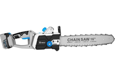Цепная аккумуляторная пила DEKO dkchs 40 pro в кейсе, 2x20 в, 2x4.0 ач, 2 зарядных устройства 3638 063-4357