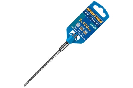 Бур по бетону серия Мастер (5х100/160 мм; SDS-plus) ПРАКТИКА 911-574