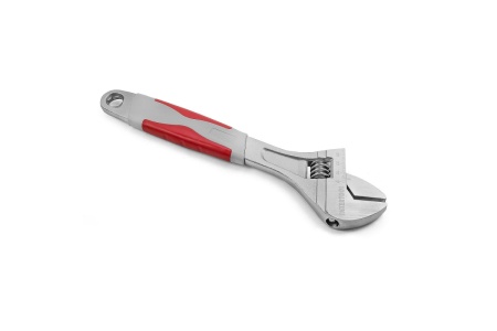 Разводной ключ INTERTOOL 300 мм, изолированная рукоятка, никелевое покрытие XT-0030