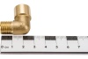 Уголок резьба наружная и внутренняя 1/4 латунь Pegas pneumatic 4311