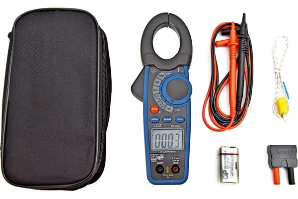 Токовые клещи с датчиком температуры СЕМ DT-3341 480380
