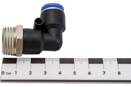 Фитинг угловой для пластиковых трубок (10 мм; 1/2М) ROCKFORCE RF-SPL10-04