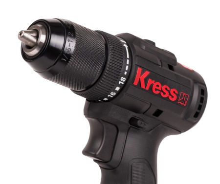 Дрель-шуруповерт аккумуляторная бесщеточная KRESS KU212.1, 20В, 50Нм, 2Ач x2, ЗУ 2А, Сумка + коробка