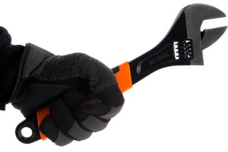 Разводной ключ SPARTA 300 мм, двухкомпонентная рукоятка 15544