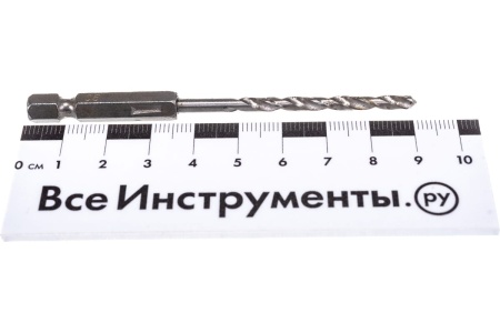 Сверло по металлу (3.5х90 мм; HEX 1/4) ПРАКТИКА 037-565 Сверло по металлу (3.5х90 мм; HEX 1/4) ПРАКТИКА 037-565