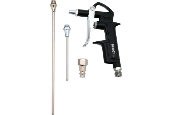 Продувочный пневматический пистолет Berger BG ВИНД с 3 насадками BG1399