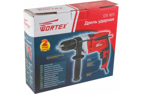 Ударная дрель WORTEX DS 1611 DS161100029