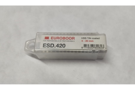 Ступенчатое сверло 4-20 мм HSS-TiN EUROBOOR ESD.420