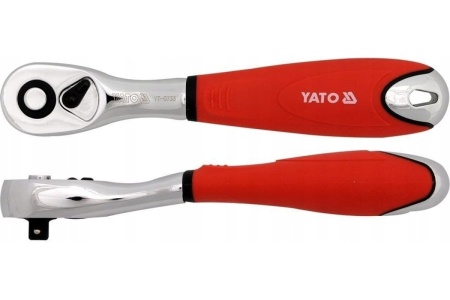 Трещотка YATO с изогнутой ручкой 1/4" YT-0733