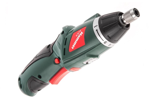 Аккумуляторная отвертка HAMMER Flex ACD3.6Li USB с набором бит 545454