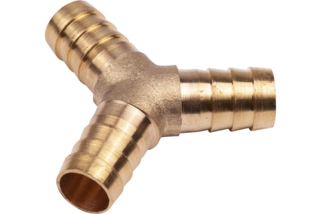 Тройник Y-образный елочка 12 мм, латунь, в блистере AV Steel AV-700337B блистер