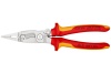 Электромонтажные клещи Knipex VDE, 6-в-1, зачистка: 0.75 - 1.5 + 2.5 мм, L-200 мм, KN-1396200SB