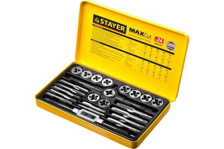 Набор метчиков и плашек STAYER MASTER 24 предмета 28020-H24