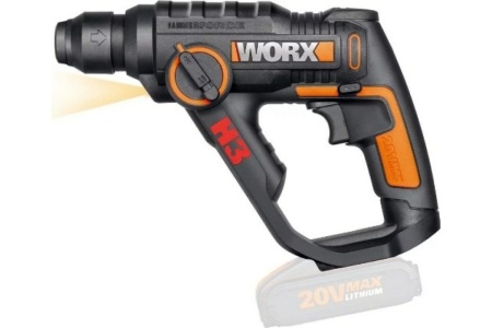 Перфоратор аккумуляторный WORX H3 WX390.9, 20В, без АКБ и ЗУ