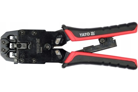 Пассатижи для зажима телефонных разъемов YATO rj45 rj10 rj11, с храповым механизмом YT-22443