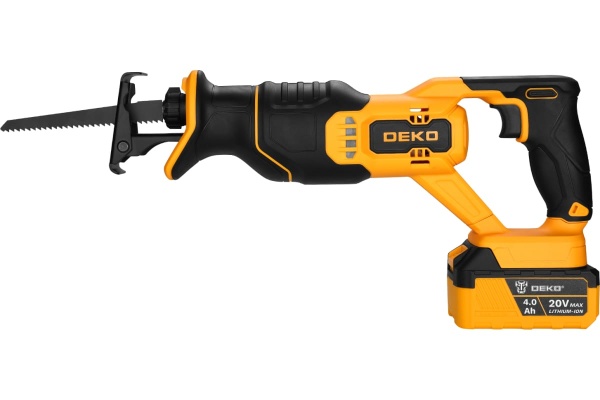 Аккумуляторная сабельная пила DEKO DKRS20, 20В, 2х4.0Ач 063-4359