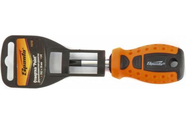 Отвертка Ph2х38мм, CrV, 2-х компонентная рукоятка SPARTA Point 11772