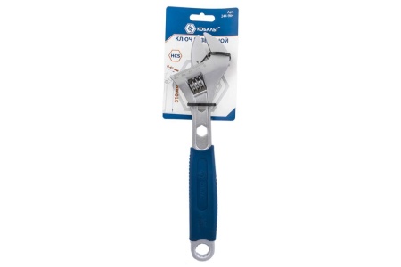 Разводной ключ 310мм, ширина захвата 41мм, двухкомпонентная рукоятка КОБАЛЬТ 244-964