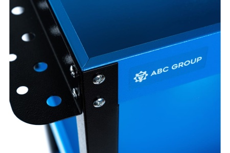 Передвижная тележка ABC с 3-мя полками, синяя ПТ3-C