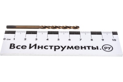 Сверло по металлу кобальтовое (3.5х70 мм) ПРАКТИКА 033-444