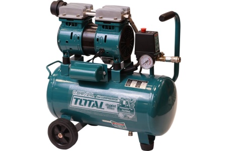 Воздушный безмасляный компрессор TOTAL 600Вт, 24л TCS1075242