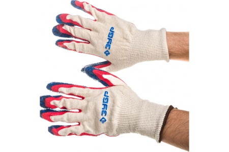 Перчатки с двойным нитриловым обливом ЗУБР Захват-2, размер L-XL, 10 пар 11454-K10