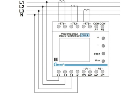 Регистратор тока и напряжения ПОЛИГОН РТН-2 ПОЛИГОН (11358) ПЛГН.991002.041-01