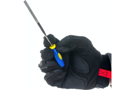 Алмазные надфили, мягкая ручка, 3х140х50мм, 5шт FIT HQ 42173