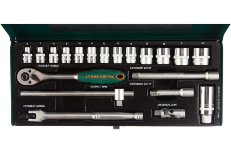 Набор торцевых головок (3/8"DR; 6-23 мм; 20 предметов) Jonnesway S04H3120S