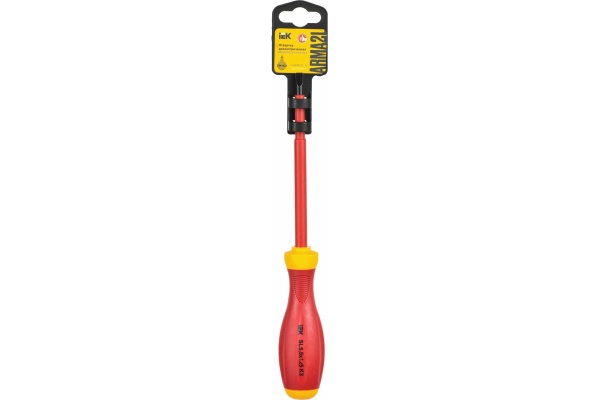 Диэлектрическая отвертка IEK ARMA2L 3 SL5,5x125 K3 A2L3-SC30-K3-SL-55-125