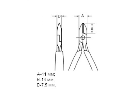 Бокорезы для электроники KNIPEX KN-7732115