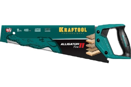 Ножовка для точного реза Kraftool "Alligator 11", 400 мм, 11 TPI 3D зуб, 15203-40